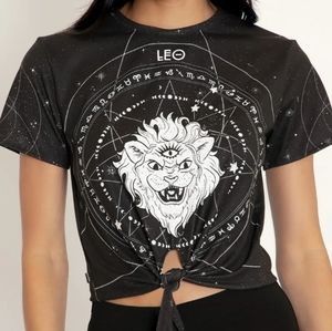 Blackmilk Leo Tie Front Tee -limited